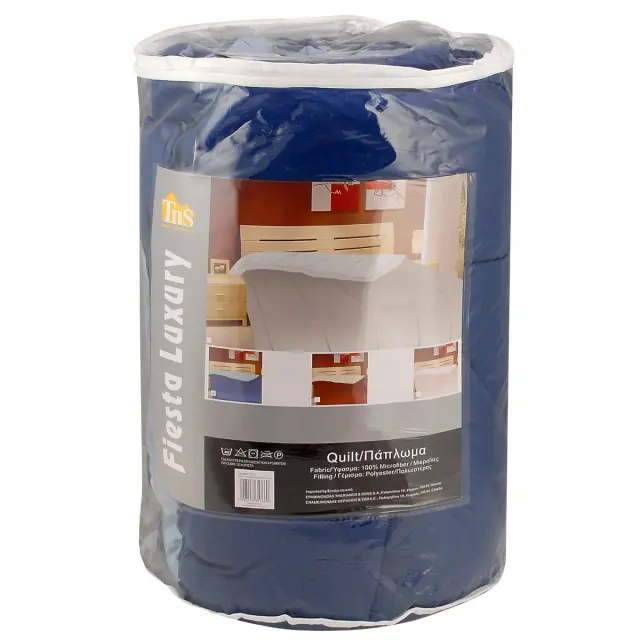 Πάπλωμα Διπλό Microfibre Μονόχρωμο PVC 200x220cm Σε 4 Χρώματα 2