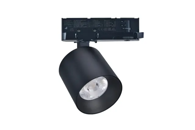 LED ΣΠΟΤ ΡΑΓΑΣ 4 ΓΡΑΜΜΩΝ 40W 230V 3000K 38° ΜΑΥΡΟ