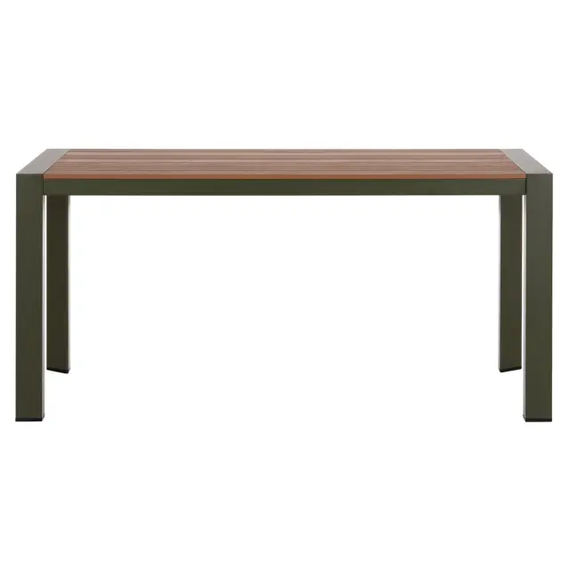 ΤΡΑΠΕΖΙ ΕΞΩΤ.ΧΩΡΟΥ FB96059.07 ΑΛΟΥΜΙΝΙΟ ΣE OLIVE GREEN & POLYWOOD 160X80Χ75Υεκ. 3