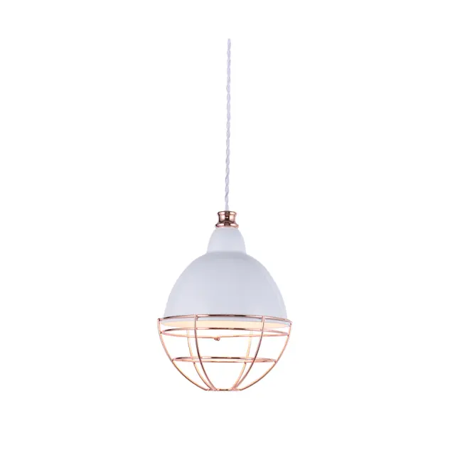 AcaLight Offer NETTO ΦΩΤΙΣΤΙΚΟ ΚΡΕΜΑΣΤΟ ΓΥΑΛΙΣΤΕΡΟ ΛΕΥΚΟ ΜΕΤΑΛΛΙΚΟ ΣΥΜΒΑΤΙΚΟ 1ΧΕ27 IP20 Φ100Χ1500mm