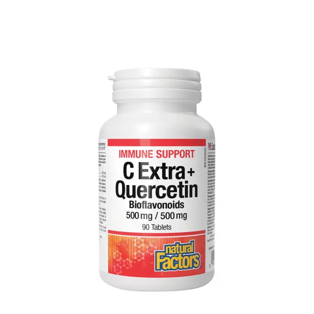 Natural Factors C Extra + Quercetin Bioflavonoids 500 mg / 500 mg