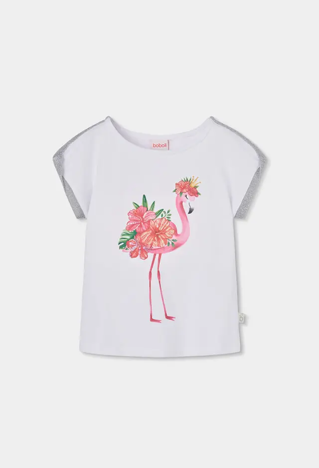 Boboli Stretch πλεκτό t-shirt για κορίτσι 773018-1100