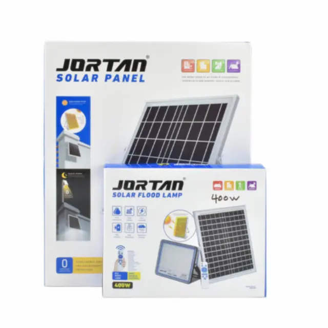 Jortan Στεγανός Ηλιακός Προβολέας LED 400W με Τηλεχειριστήριο IP66 JT-BS400W-TFTZ 3