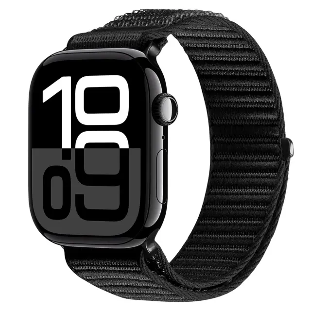 Dux Ducis® Braided Loop Wrist Λουράκι για Apple Watch 44/45/46/49mm- Black 2