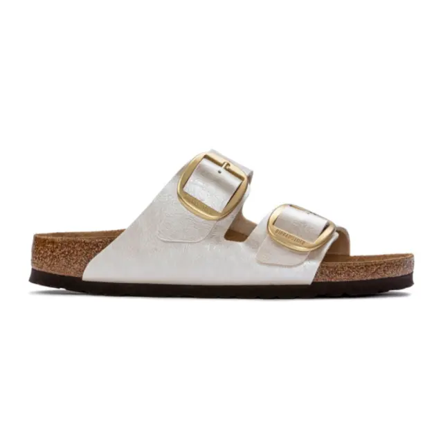Birkenstock Πέδιλα Γυναικείο Birko-Flor(ανθεκτικό υλικό της Birkenstock-επιτρέπει την επαφή με το νερό) Μπεζ BIR/ARIZONA BIG BUCKLE 1020032 P/WHITE
