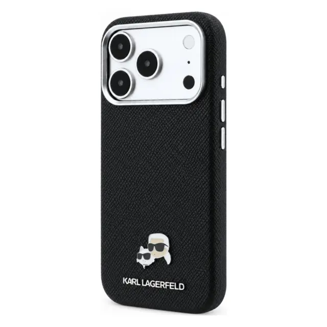 Karl Lagerfeld® Semi Wrap K&CH Heads MagSafe Θήκη για iPhone 17 Pro Max/18 Pro Max- Black