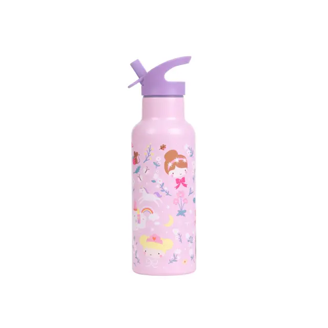 Παγούρι Ανοξείδωτο Διπλό Τοίχωμα Α Little Lovely Company XL Princesses 500ml DBSXPR103