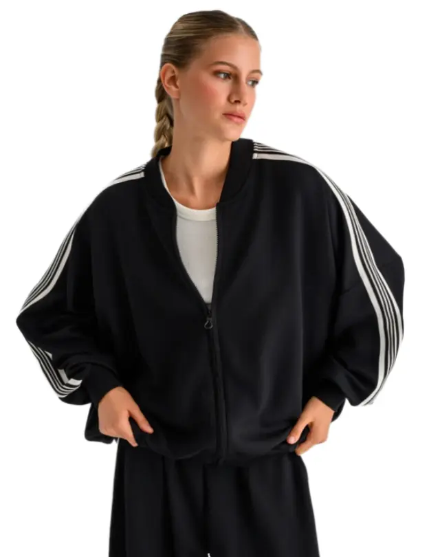 Bodytalk γυναικεία bomber ζακέτα φούτερ με ρίγες 1262-906222-1