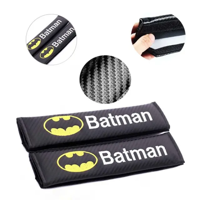 Προστατευτικά μαξιλαράκια ζώνης carbon 2τμχ OEM - Batman