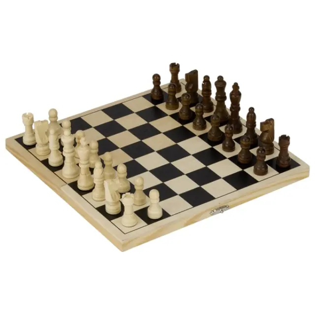 Goki Σκάκι Ξύλινο 26x26cm που κλείνει για 7+ ετών HS040