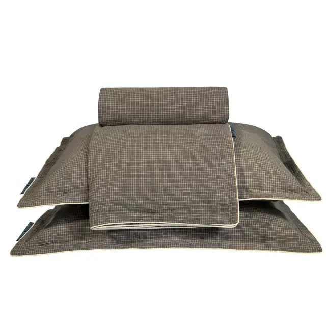 Σετ Παπλωματοθήκη Υπέρδιπλη 220x240 Essential Greenwich Polo Club 2375 Dark Taupe 100% βαμβακερό 3