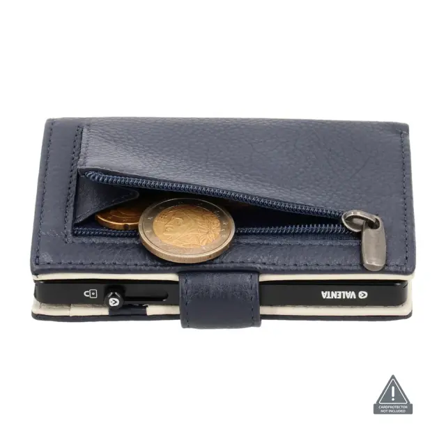 Valenta Δερμάτινο Πορτοφόλι Ανδρικό με RFID / Leather Wallet: MagSafe Luxe (5 χρώματα) - Μπλε σκούρο 3