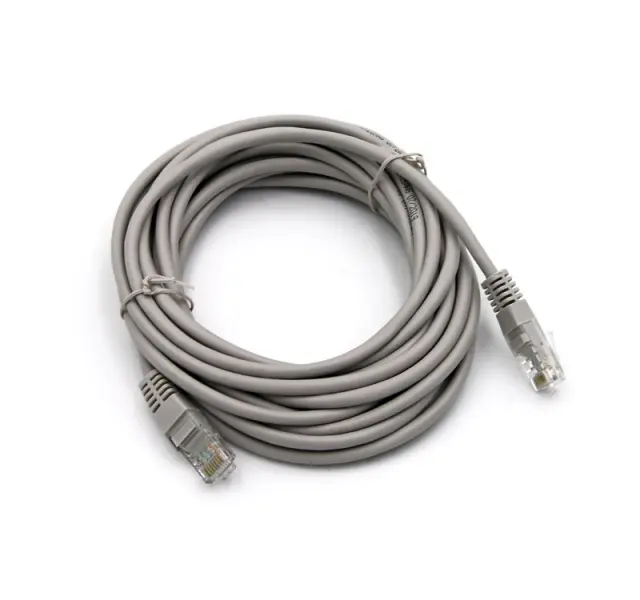 ΚΑΛΩΔΙΟ UTP Cat5e ΧΑΛΚΟΥ(CU) 4x2x7*0.16mm 5m PRO ΓΚΡΙ