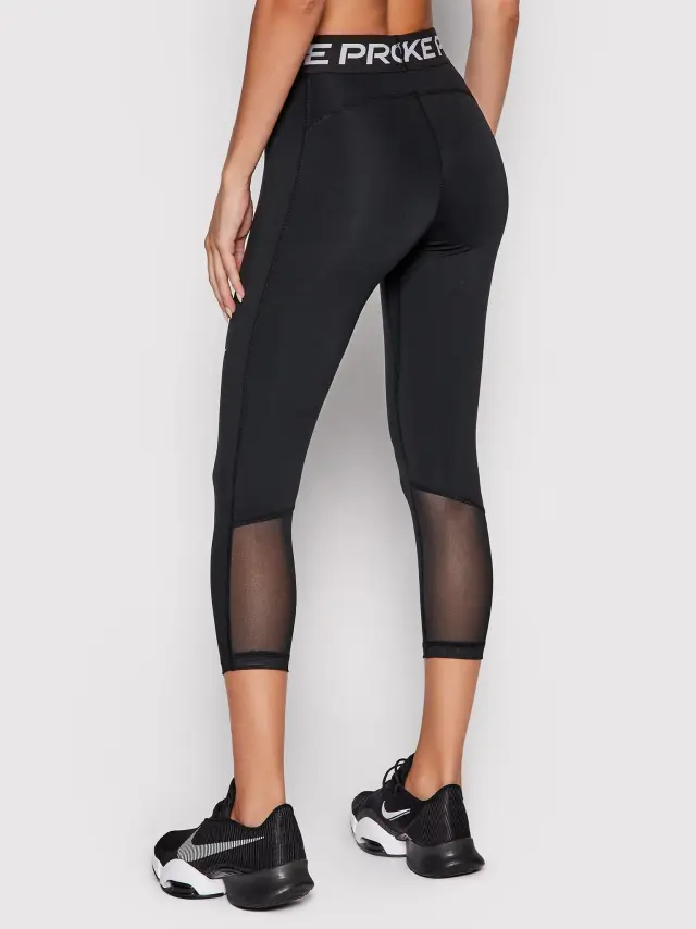 Nike Dri-Fit Pro 365 Training Γυναικείο Cropped Κολάν Ψηλόμεσο CZ9803-013 Μαύρο 3