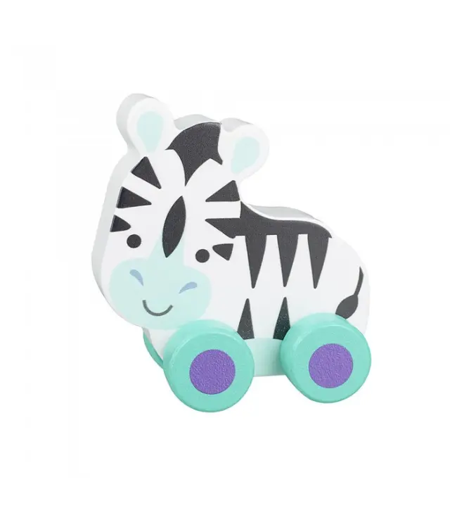 Ζέμπρα Push & Pull Orange Tree Toys