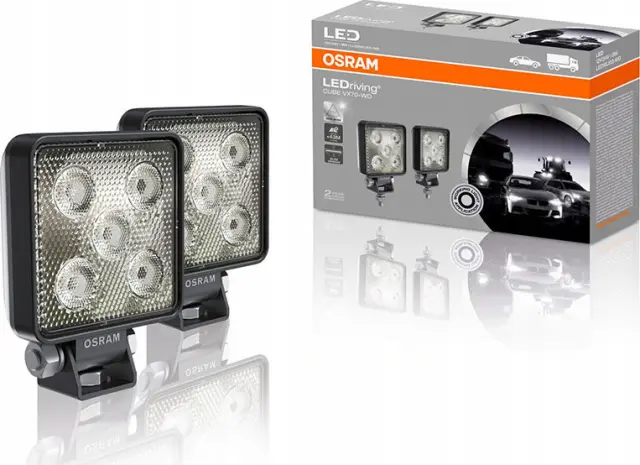 LEDriving® Cube VX70-WD 12/24V 8W 43m long light beam 550lm (2 pieces in 1 box)