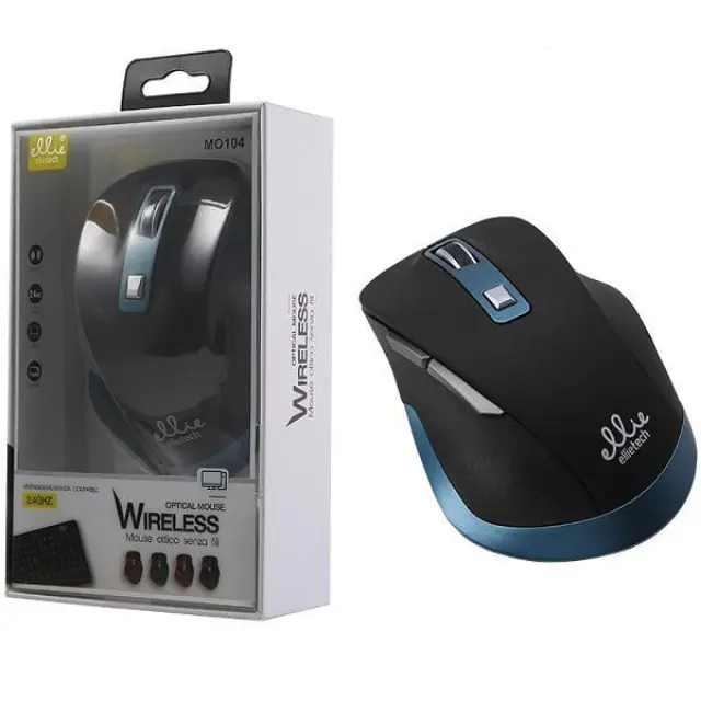 Ellietech MO104 Ασύρματο Ποντίκι Μπλε 2