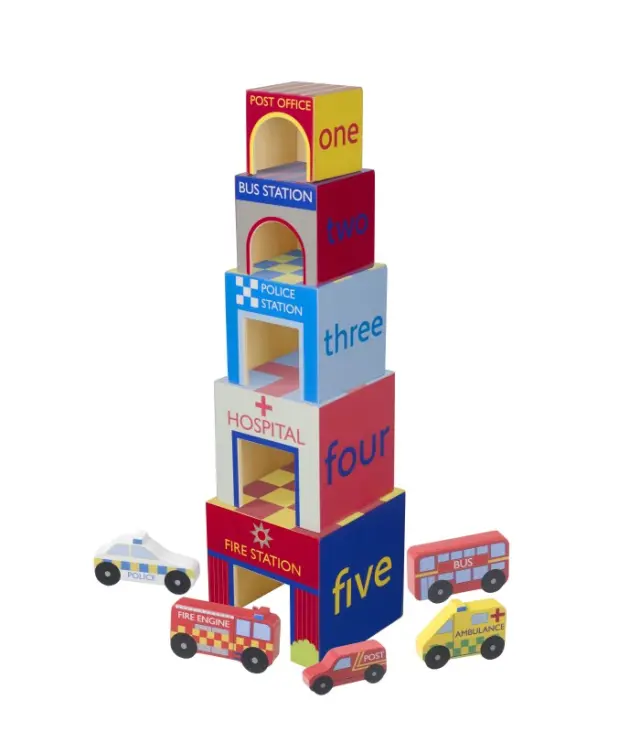 Κυβοι Στοίβαξης Αστυνομία Orange Tree Toys