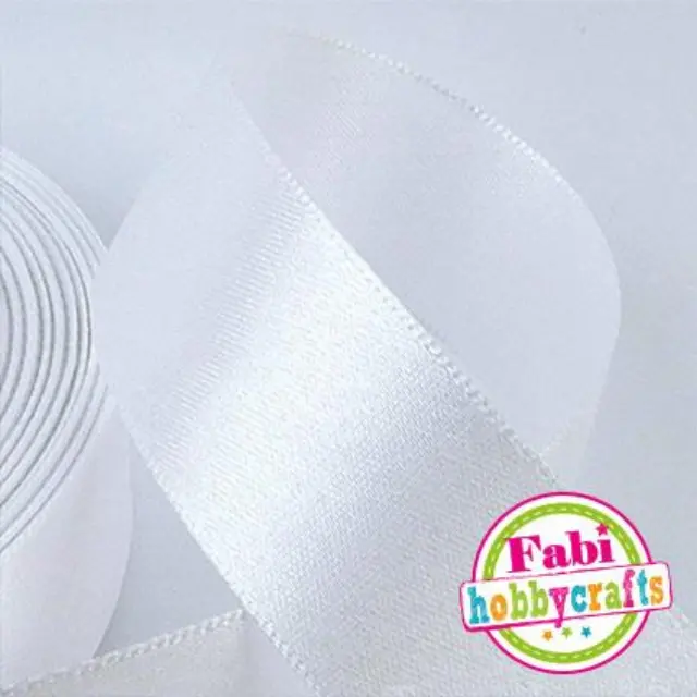 Κορδέλα Fabi Σατέν 15mm x 50y Άσπρο