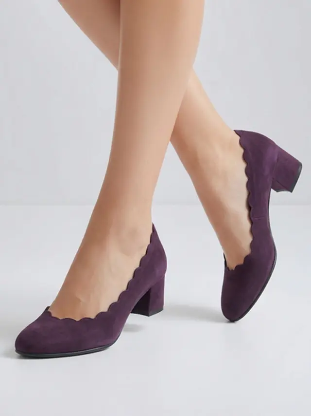 Gabor Γόβες Γυναικείο δέρμα Nubuck Μωβ GAB/52221 005-MULBERRY - 37,5 2