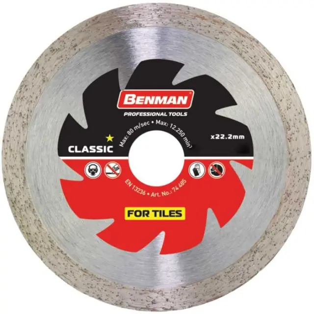 ΤΡΟΧΟΣ ΚΟΠΗΣ ΠΛΑΚΙΔΙΩΝ CLASSIC Φ180X2,2MM BENMAN 74254