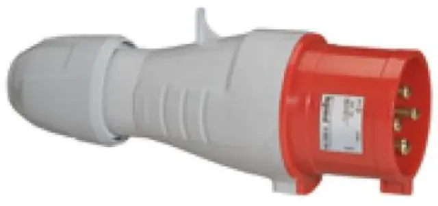 Straight plug P17 - IP44 - 380/415 V~ - 32 A - 3P+E