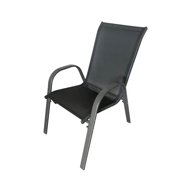 BORMANN BSP1130 - Καρέκλα Εξωτερικού Χώρου Μεταλλική Lite Γκρι 4τμχ 54x72x90εκ. (052944)