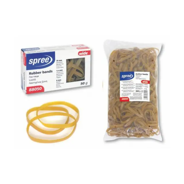 Spree Λαστιχάκια πλακέ 70mm/ 50gr (88050)