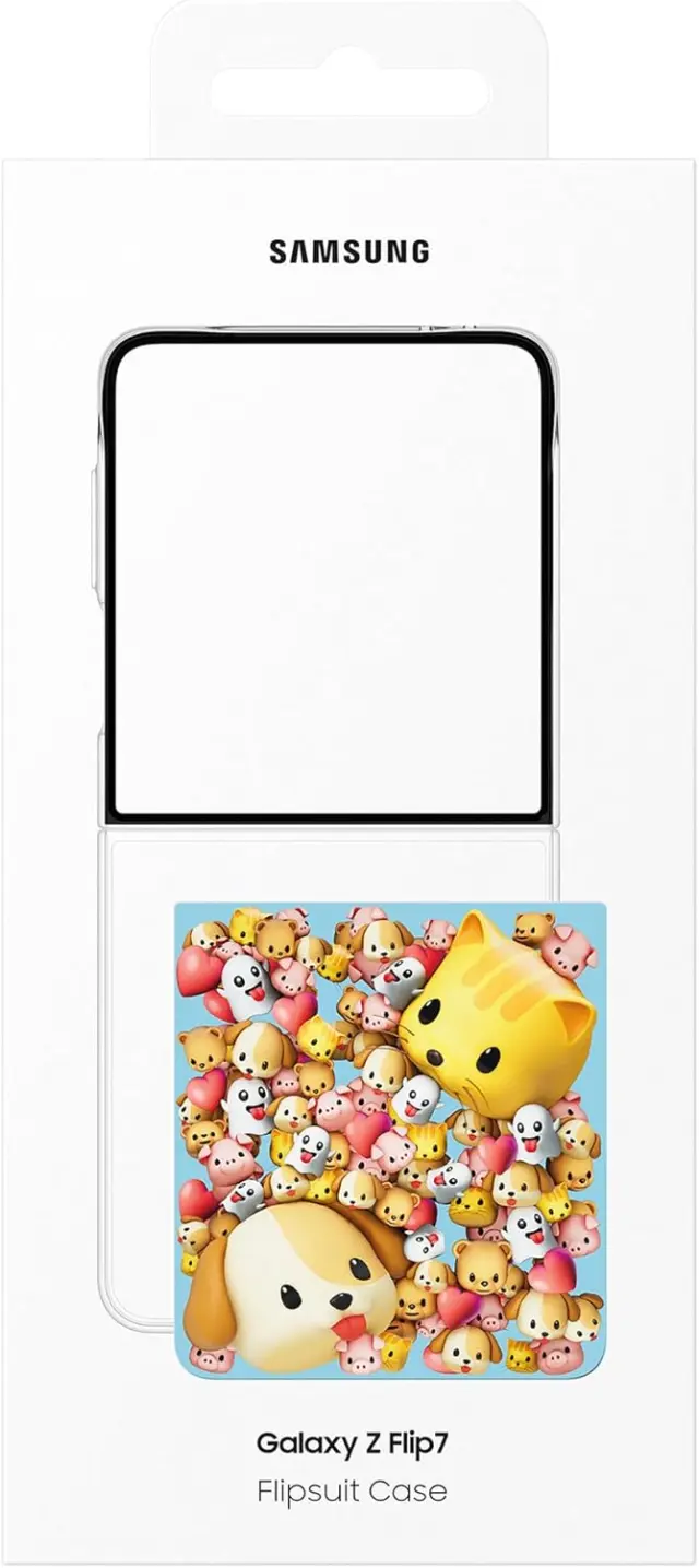 Samsung Flipsuit Case EF-ZF766 for Galaxy Z Flip7, Smartphone Cover, Mobile Phone Case, Protective Case, Insert Cards, Transparent 2