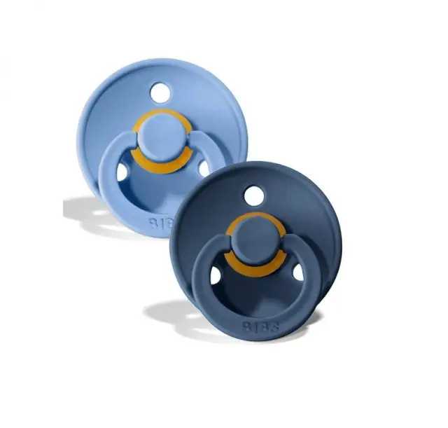 Bibs Πιπίλες Καουτσούκ Νο. 1 (0-6 μηνών) Colour Sky Blue / Steel Blue 2τμχ