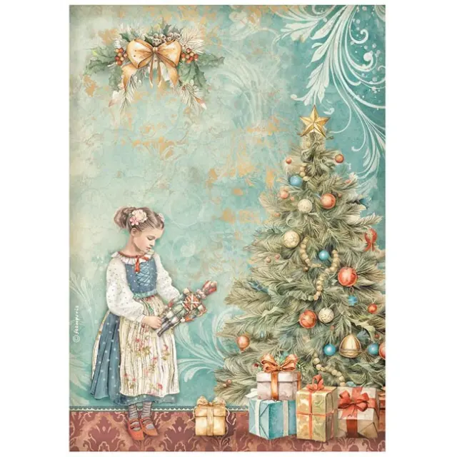 Stamperia Ριζόχαρτο για Decoupage - The Nutcracker Xmas Tree - A4