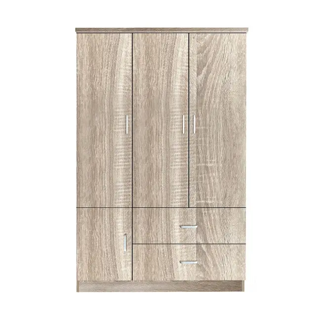 Ντουλάπα Τετράφυλλη CLOSET Φυσικό MDF 120x50x180cm