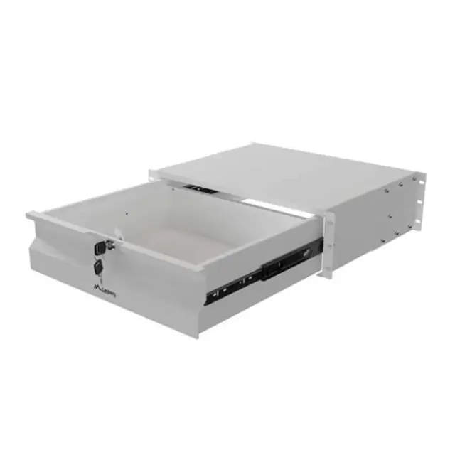 Lanberg 19" Drawer 3U 483X360mm Max Load Capacity 90KG 4point Assembly Gray (AK-2003-S)