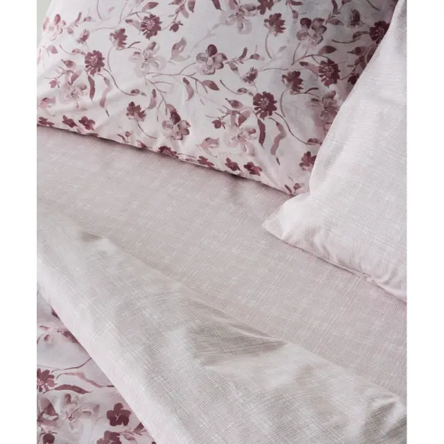 Σετ Σεντόνια Μονά 3 Τεμαχίων Kentia Yuli 18 Old Rose- White 160x270 3