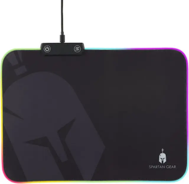 Spartan Gear Ares RGB Gaming Mousepad (350mm x 250mm) Μαύρο