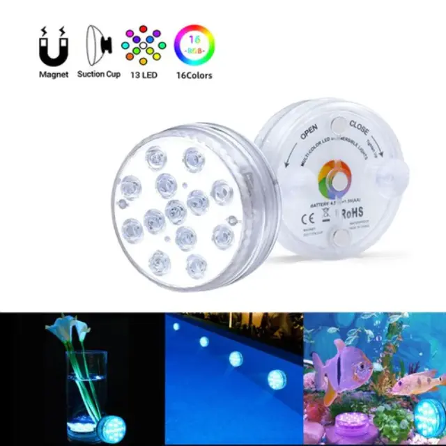 Αδιάβροχο led φως με τηλεχειριστήριο -Rainbow shower 1 τμχ