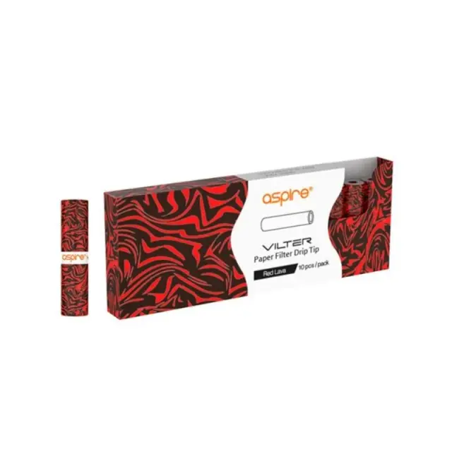 Vilter Ανταλλακτικά Φίλτρα με Σχέδια (10τμχ) - Aspire - Red Lava