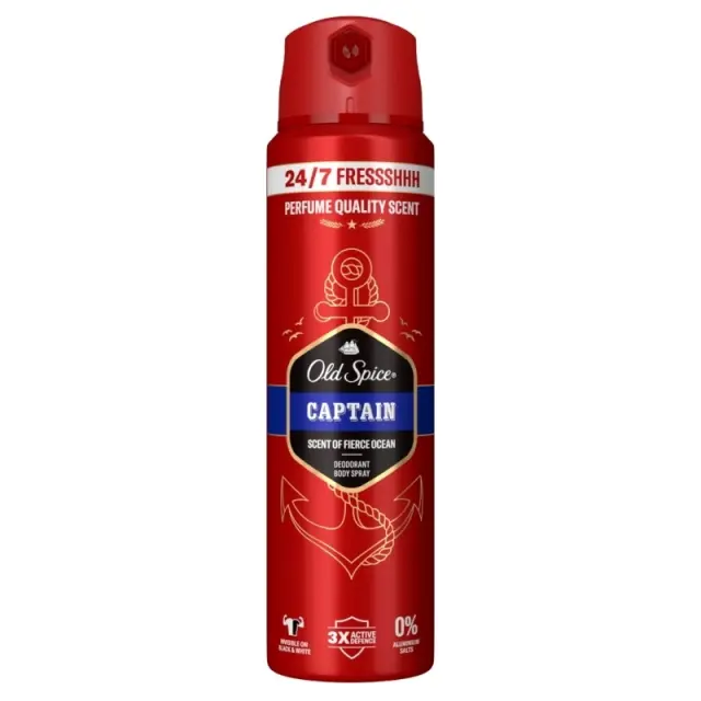 Old Spice | Captain Deodorant Spray Ανδρικ΄ό Αποσμητικό Σπρέι | 150ml