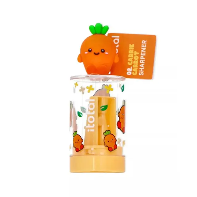 I-Total Ξύστρα Βαρελάκι Διάφανο Fresh Market Carrie Carrot (XL2687C)