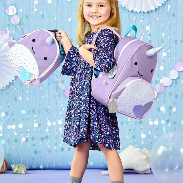 Skip Hop Zoo Παιδικό Σακίδιο Πλάτης Narwhal Purple 3