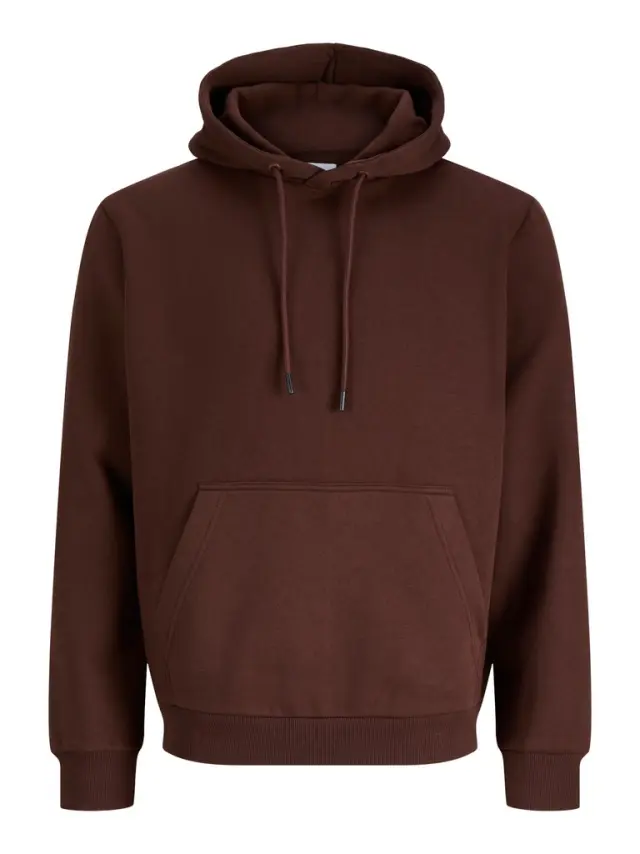 JJEBRADLEY SWEAT HOOD NOOS - Bitter Chocolate