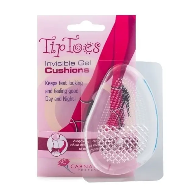 Carnation TipToes Invisible Gel Cushions | Διαφανείς και Απαλοί Πάτοι από Gel | 1 ζεύγος