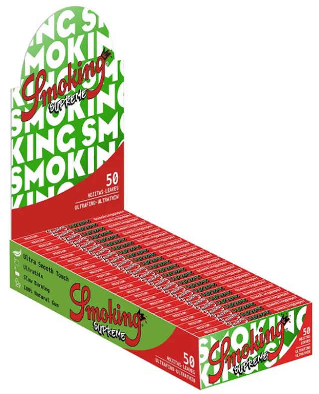 Smoking Χαρτάκια - Supreme 1¼ 50φ. - 25τεμ.
