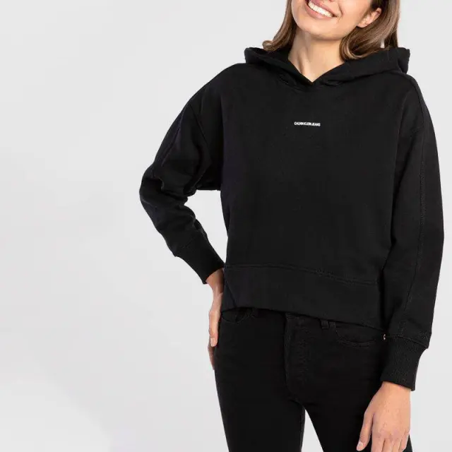 Calvin Klein - Γυναικείο Φούτερ Relaxed Fit J20J215462-BEH Μαύρο - XL