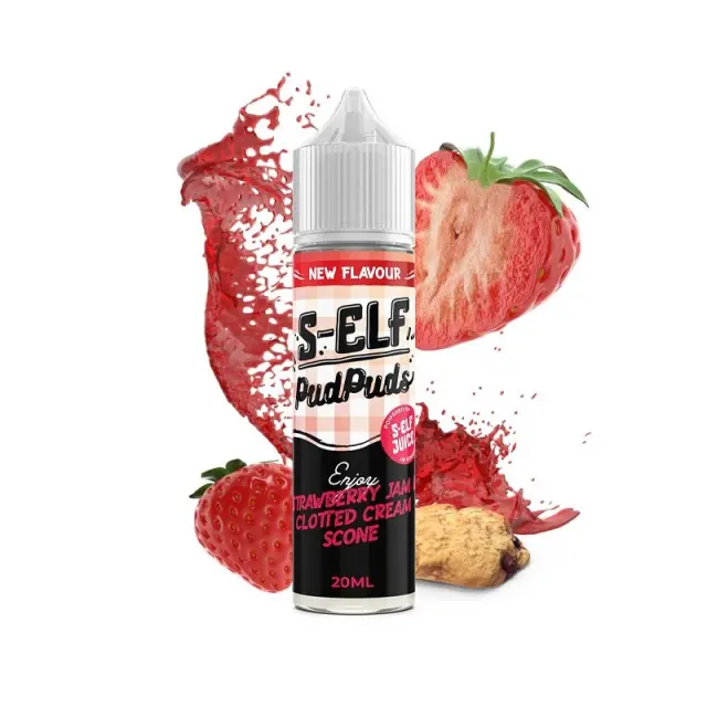 S-Elf Juice Pud Puds Strawberry Jam & Clotted Cream Scone Flavour Shot 20ml/60ml
