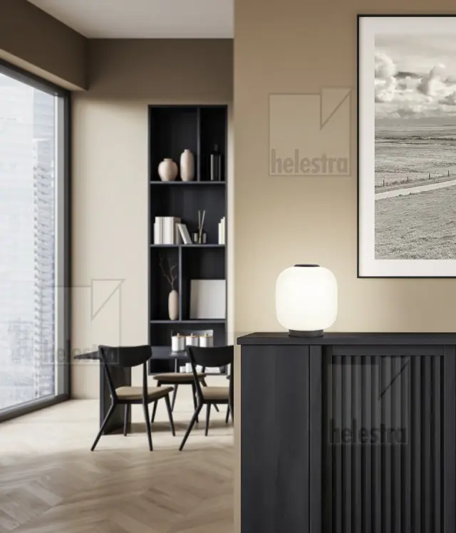 MILO Φωτιστικό Τραπεζιού LED Ματ Μαύρο με 3-Στάδια Touch Dimmer Άσπρο 3