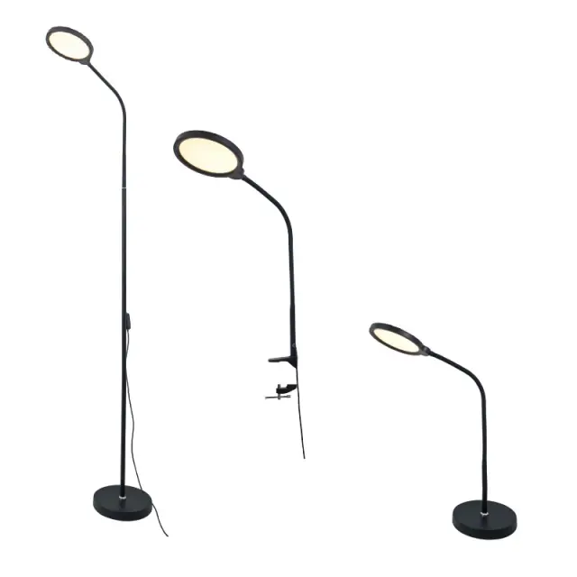 LED ΓΡΑΦΕΙΟΥ 3 IN 1 10W ΜΑΥΡΟ ABS+ΑΛΟΥΜΙΝΙΟ CCT STEP DIMMABLE 32Χ40Χ7 STEFAN / SF501ALL