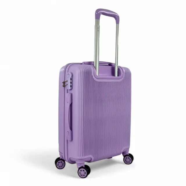 Σετ Ταξιδιού PLAYFULBAGS PS029-20-SET2 – Σκληρή Βαλίτσα Καμπίνας (55x40x20cm) + Σακίδιο Προσωπικού Αντικειμένου (40x30x20) – Ιδανικό για Ryanair & Low-Cost Πτήσεις - Ροζ/Χρυσό 3