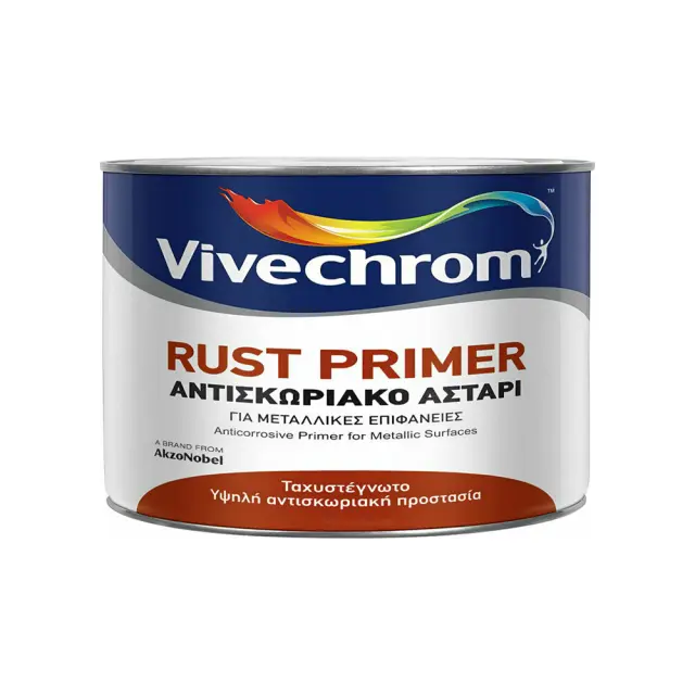 Αντισκωριακό Αστάρι 375ml VIVECHROM Rust Primer Γκρι