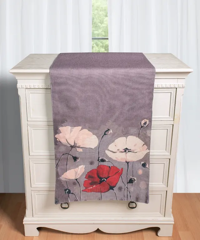 Τραβέρσα με στάμπα (45cm x 170cm) ks181 - -